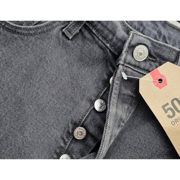 Women's - Levi's 501 High Rise Straight Leg Cropped Jeans, Size 28 x 26 - Picture 8 of 9